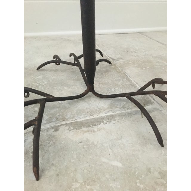 Metal Antique Four Tier Handwrought Iron Game Rack For Sale - Image 7 of 13