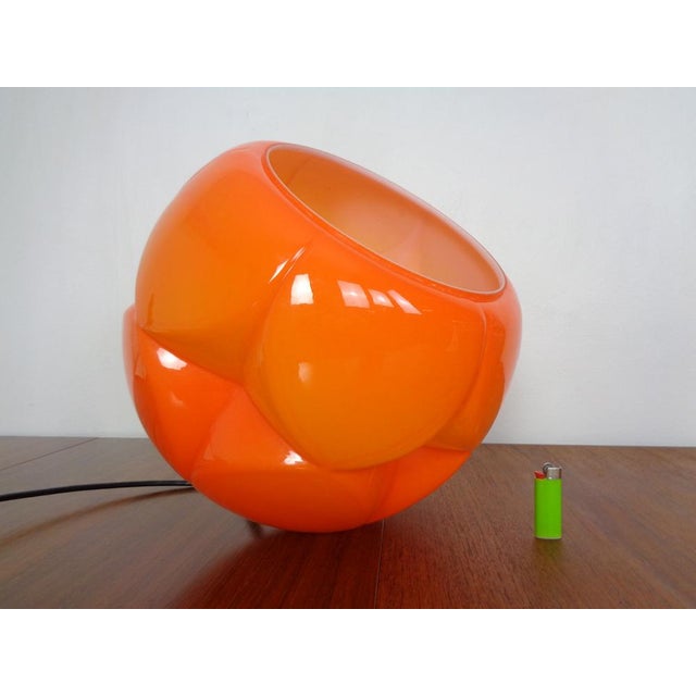 Orange Glass Ball Ceiling Lamp from Peill & Putzler, Germany, 1960s For Sale - Image 15 of 18
