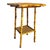 1900 - 1909 Early 20th Century Aesthetic Movement Tiger Tortoise Bamboo Pedestal 2-Tier Side Drink Table For Sale - Image 5 of 5