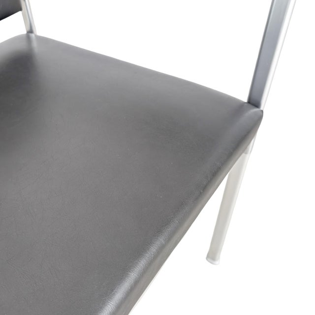 Vintage Chairs in Leather from Lübke, Set of 5 For Sale - Image 11 of 12