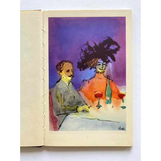 This Emil Nolde " Aquarelle " rare vintage 1960 Mid Century Modernist fine art lithograph print collector's hardcover art...