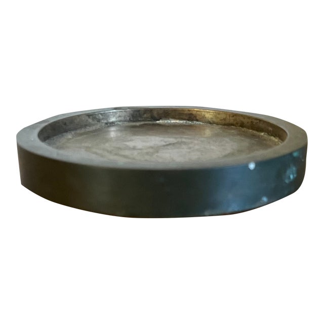 Mid-Century Modern Bronze Wine Bottle Coaster For Sale