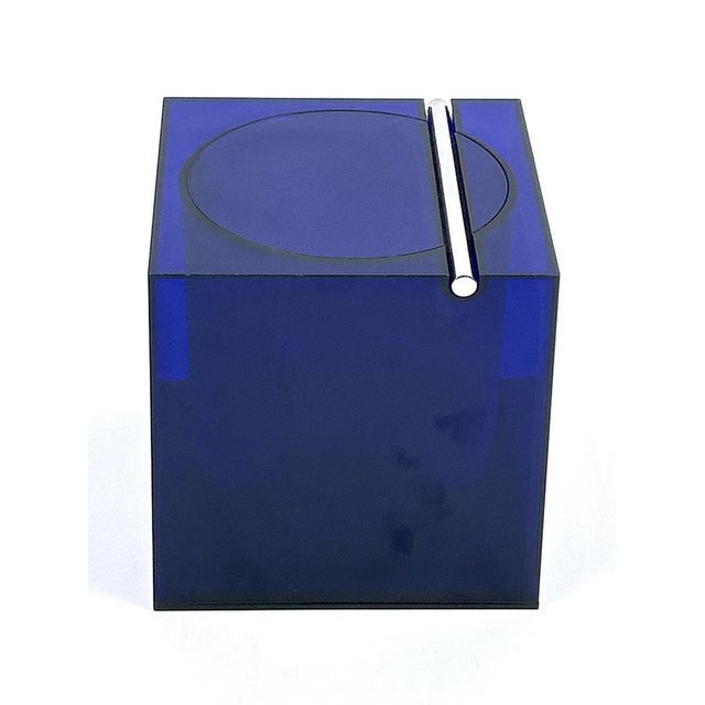 Blue Acrylic Ice Bucket by Studio O.P.I. for Cini & Nils, Italy, 1970s For Sale - Image 6 of 18