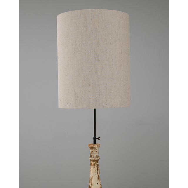 19th Century French Neoclassical Wood Patinated Floor Lamp Extra Large 5 Feet For Sale In Greensboro - Image 6 of 18