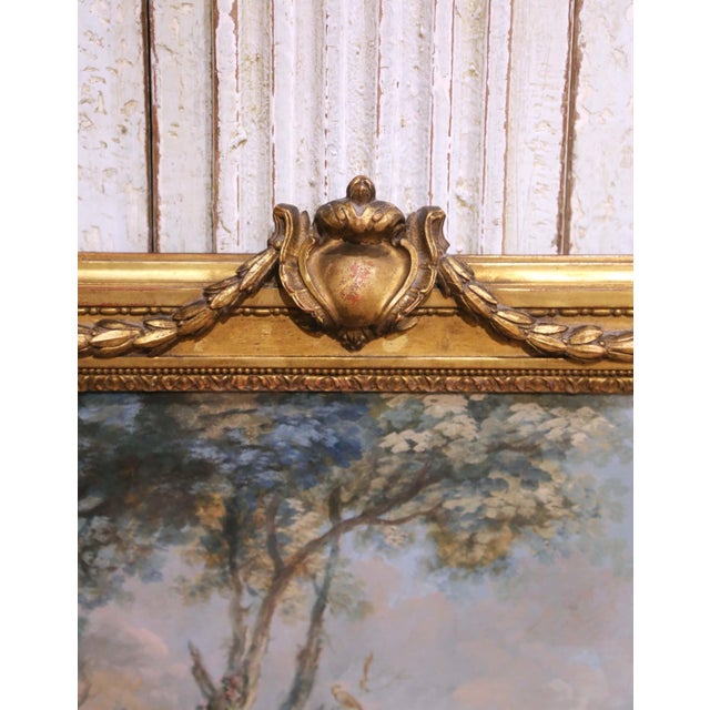 Pair of 18th Century French Louis XVI Framed Watercolors With Protective Glass For Sale - Image 10 of 14
