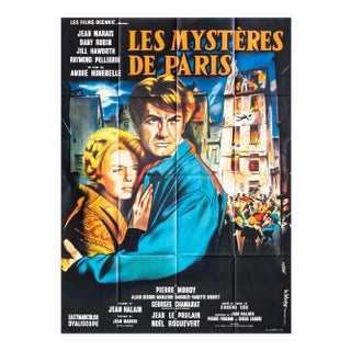 1962 Original French Movie Poster, Les Mystères De Paris (Larger Size) For Sale