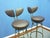 1950s Mid-Century Leather and Steel Bar Stools, 1950s, Set of 4 For Sale - Image 5 of 16
