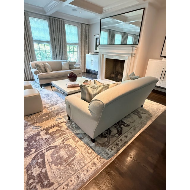 2010s George Smith Standard Arm Signature Sofa in Holland & Sherry Wool Bouclé--Two Available For Sale - Image 5 of 13