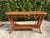 McGuire Vintage Palm Beach Handwoven Natural Rattan Console Table For Sale - Image 4 of 15
