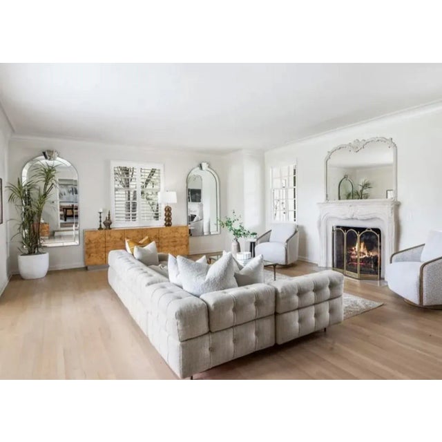 Art Deco Original 1980s Karl Springer Monumental Mirrors Pair a-List For Sale - Image 3 of 9