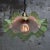 Metal Art Nouveau French Green Frosted Glass Pendant Light, 1920s For Sale - Image 7 of 9