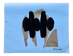 Abstract Painting No.447 by Erik Sulander Ink/Brush 22x22