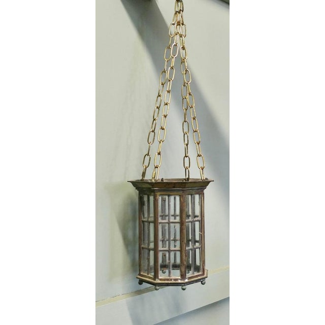 Antique Bronze Lantern Hanging Light Shades, 1800s, Set of 2 For Sale - Image 3 of 8