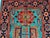 Textile Turquoise Floral Geometric Tribal Wool Runner, 2'9" X 6'7" For Sale - Image 7 of 13