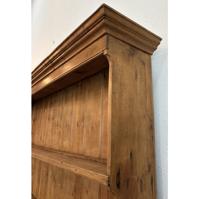Mid 19th Century Large 19th Century English Pine Dresser/Cupboard For Sale - Image 5 of 10