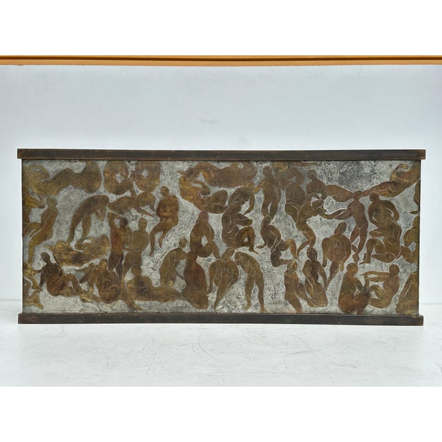 1960s “Bathers” Coffee Table by Philip & Kelvin LaVerne For Sale - Image 5 of 12