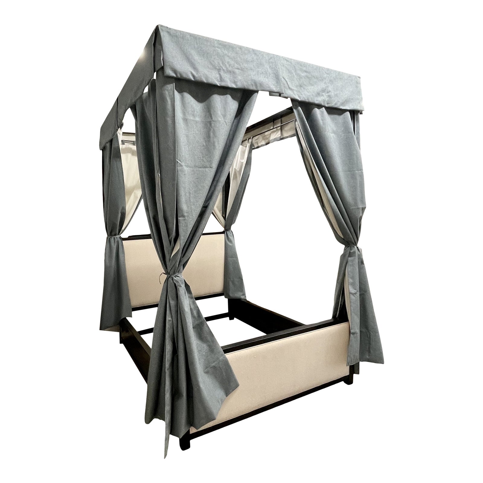 Henredon Mark D. Sikes Pacific Palisades Queen Uph Canopy Bed W