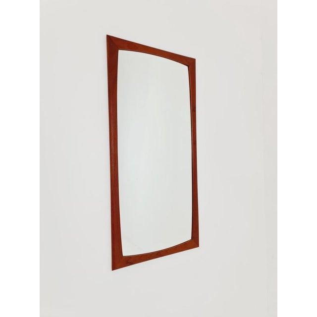 Glass Large Mid-Century Modern Danish Wall-Mounted Mirror, 1960s For Sale - Image 7 of 15