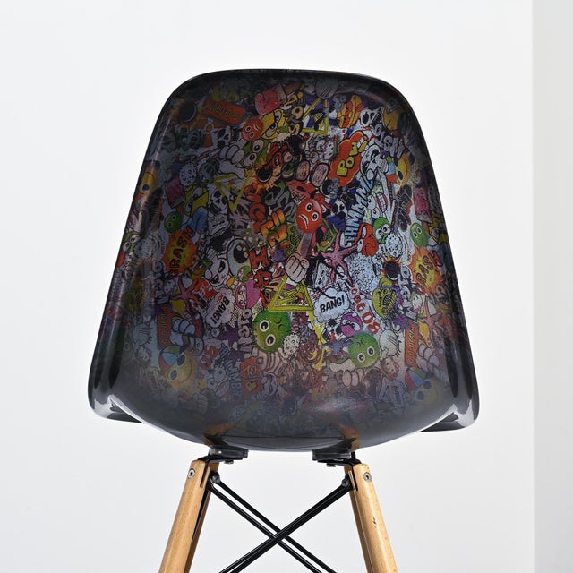 Black Eames Chair in Resin, 2000 For Sale - Image 11 of 16
