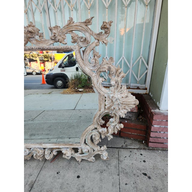 1960's Carved Solid Wood Mirrior For Sale - Image 10 of 12