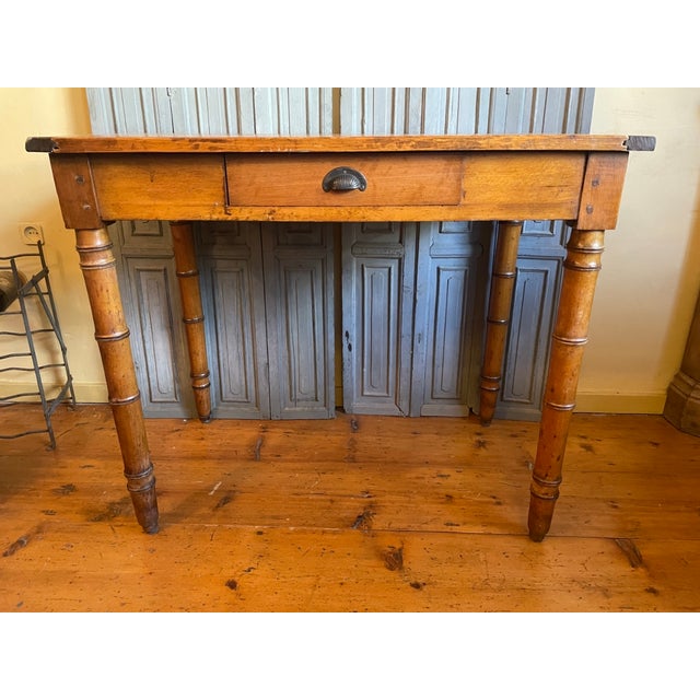 Small French Table in Faux Bamboo, 1890s For Sale - Image 17 of 17