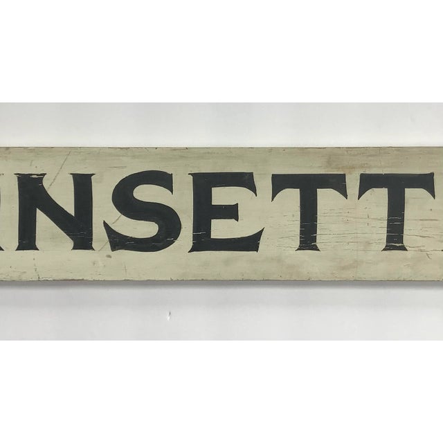 American Vintage Black and White Wood Poinsettias Sign For Sale - Image 3 of 9