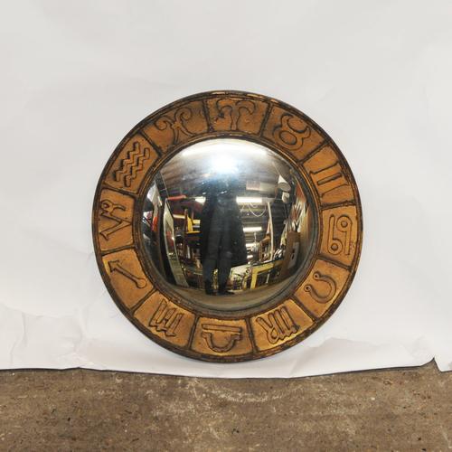 Mid-Century Modern Zodiac Astrology Wall Mirror, 1950s For Sale - Image 3 of 9