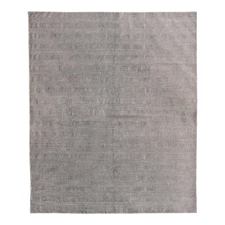 Pasargad DC Gray Color Fine Hand Knotted Modern Rug For Sale