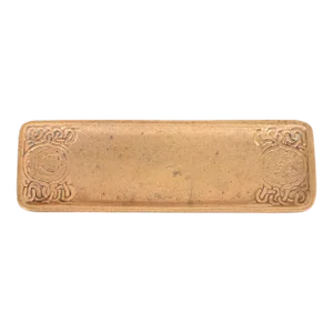 Tiffany Studios New York Zodiac Bronze Doré Pen Tray