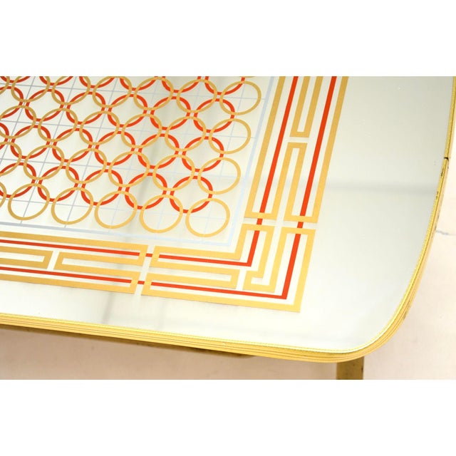 Coffee Table with Mirror Top, 1970s For Sale - Image 9 of 10