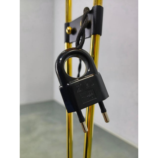 Mid-Century Japanese Style Brass Floor Lamp, 1960s For Sale - Image 13 of 16