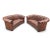 Textile Vintage English Tufted Distressed Cognac Leather Chesterfield Sofa - Pair For Sale - Image 7 of 10
