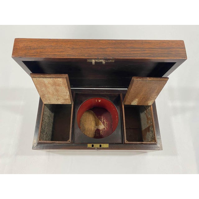 Antique English Tea Caddy For Sale - Image 4 of 7