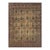 1840s Beige Ground Geometric Floral Antique Kerman Handknotted Silk Carpet Rug For Sale
