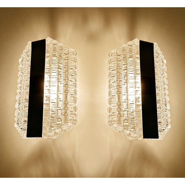 Vintage Glass Sconces from Kaiser, Set of 2 For Sale - Image 6 of 12