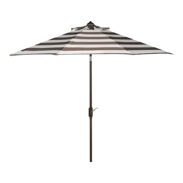 Iris Fashion Line 11 Ft Umbrell - Gray/White For Sale