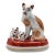 Samson Paris Chelsea-Style Porcelain Cat Family Figurine For Sale