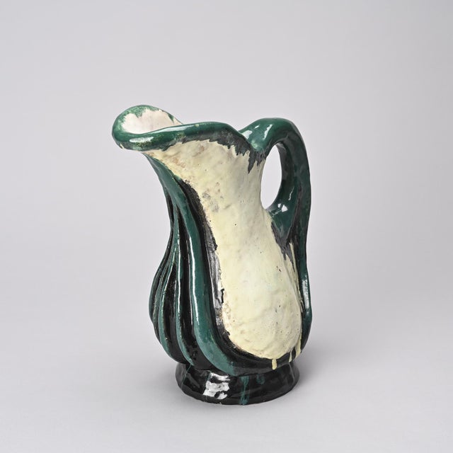 1960s Handmade Pitcher by Alice Colonieu, 1965 For Sale - Image 5 of 12