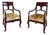 Early 20th Century Danish Biedermeier Style Mahogany Armchairs - A Pair For Sale