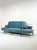 Antique Victorian Style Blue Velvet Sofa For Sale - Image 6 of 6