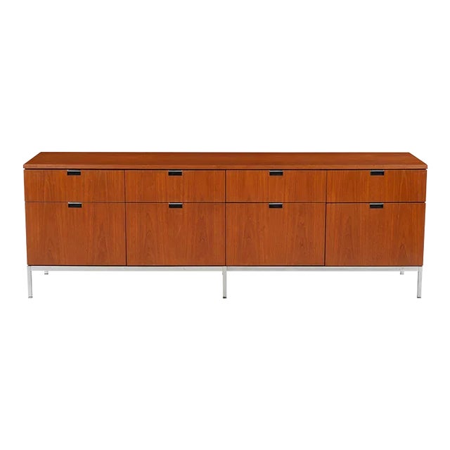 1970s Florence Knoll Eight-Drawer Credenza in Teakwood For Sale
