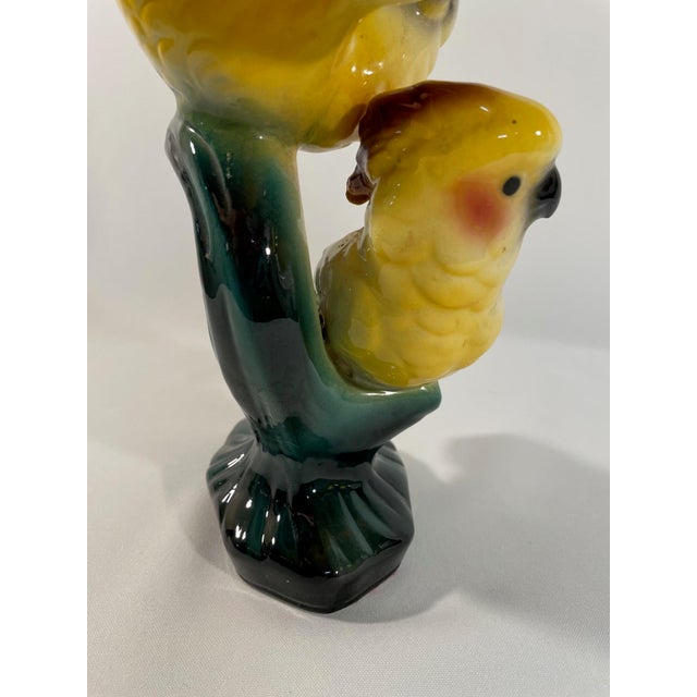 1950s Yellow Ceramic Cockatoo Figurine For Sale - Image 6 of 15
