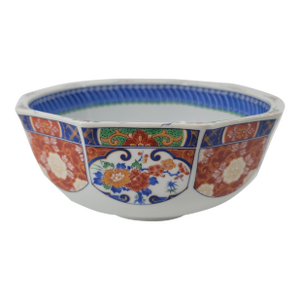 Vintage Japanese Arita Blue and White Phoenix Bowl