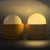 White Yellow Pop Art Ceramic Table Lamps by Traudl Brunnquell, 1977, Set of 2 For Sale - Image 8 of 12
