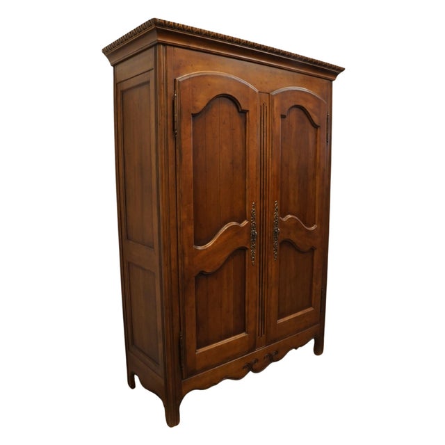 HICKORY WHITE Chateau Collection Country French Style 58" Clothing / Media Armoire 64558-64 83" High 58.5" Wide 24" Deep...