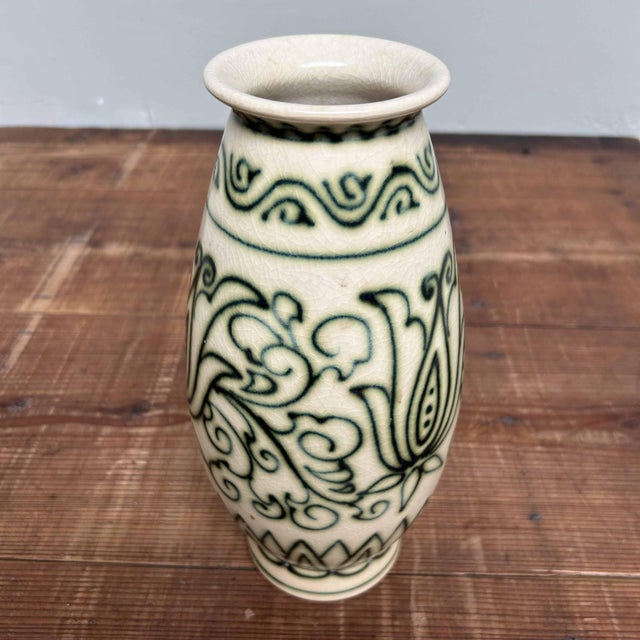 Ceramic Ikebana Flower Vase by Mitsuhiro Yamazaki, 1950s For Sale - Image 10 of 17