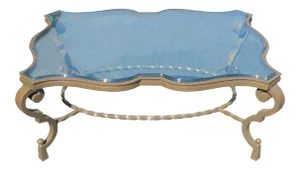 French Art Deco Patinated Iron Coffee Table With Rope Twist in the Manner of Gilbert Poillerat Coffee Table, France, Circa 1942