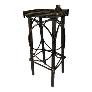 Vintage Folk Art Twig Side Table For Sale