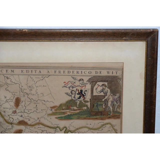 18th Century Map of the Historic County of Namur, Belgium For Sale - Image 4 of 9