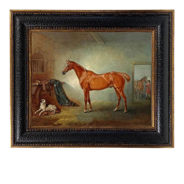 "Chestnut Hunter Firebird" Contemporary Reproduction Print on Canvas, Framed For Sale